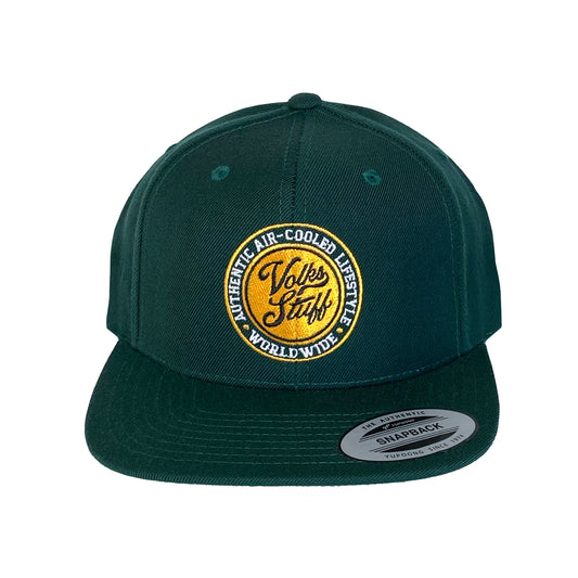 Volks Stuff OG Logo Green & Gold SnapBack Hat