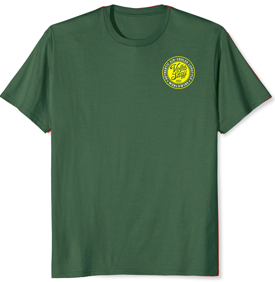 Volks Stuff OG Circle Logo - Green T-shirt