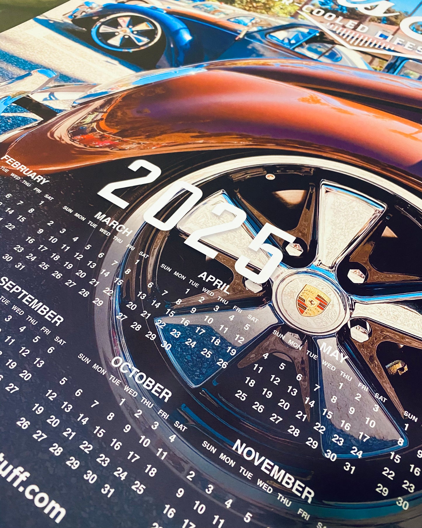 2025 Calendar Poster, Classic Air-cooled VW