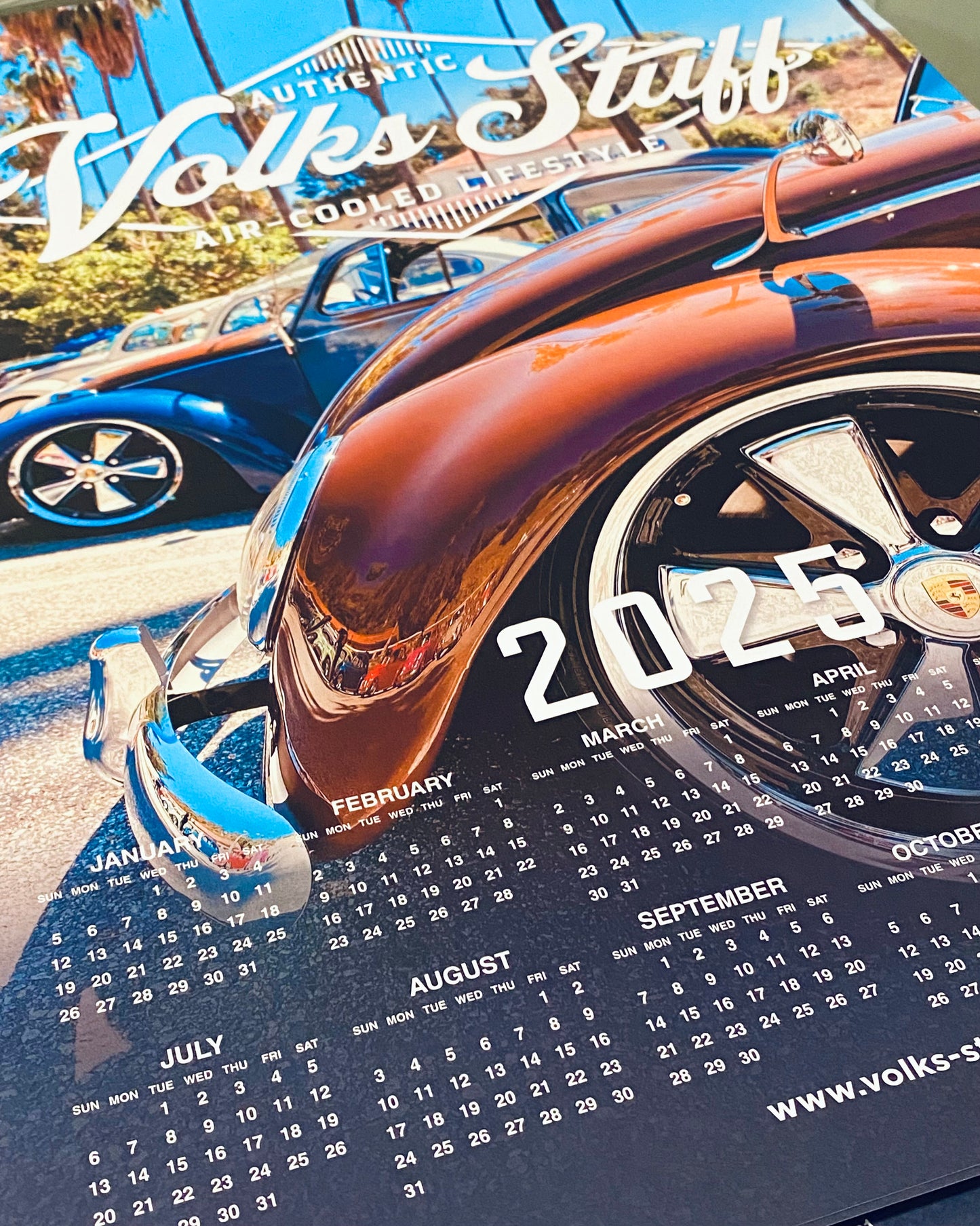 2025 Calendar Poster, Classic Air-cooled VW