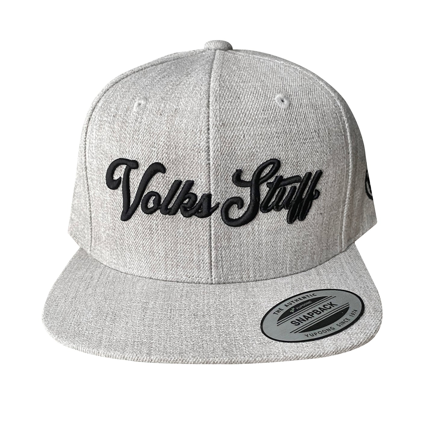 Volks Stuff Medium Grey Script SnapBack Hat